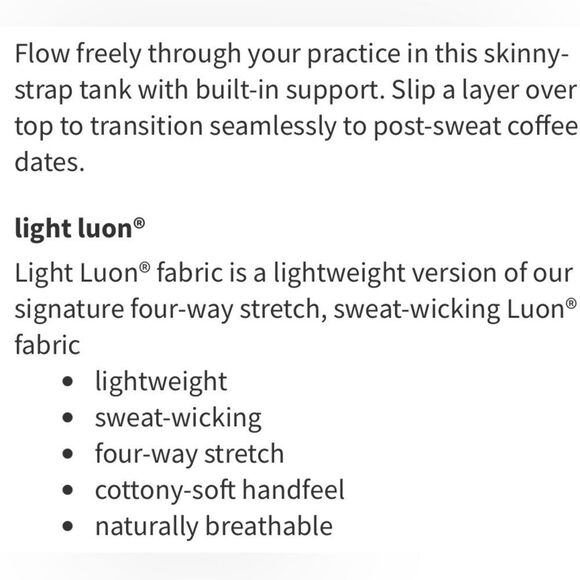 Lululemon Power Pose Tank Light Support For A/B Cup Heathered Black - Picture 6 of 15